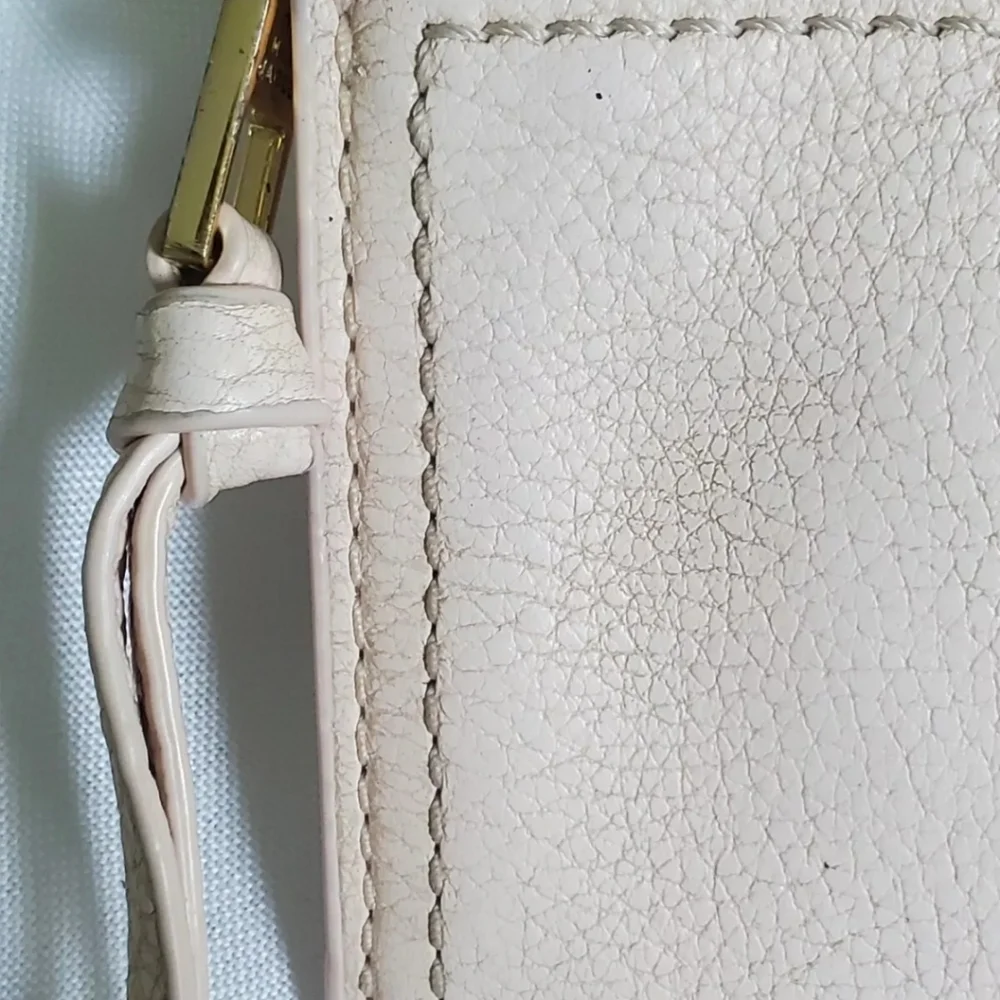 Marc Jacobs Wristlet Softshot Multi Wallet Pink Pebble Leather Top Zip Clutch